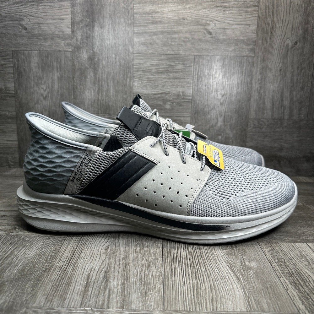 Skechers Slip-ins Sneakers Mens 12 Gray Athletic Walking Comfort NEW